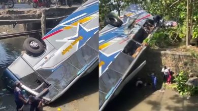 Bas ‘terjun’ sungai, gagal potong lori