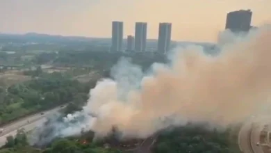 2.83 hektar belukar di Iskandar Puteri terbakar, pemadaman masih diteruskan