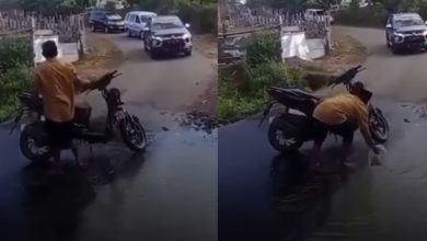 ‘Nak cuci motosikal pun tak senang’