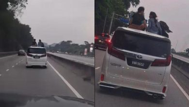 Cops hunt for Alphard owner after girls filmed sitting on moving car’s sunroof