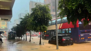Floods: 81 still at relief centre, Linggi bridge submerged