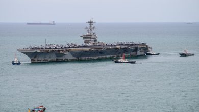 Kapal USS Abraham Lincoln berehat di Pattaya selepas perang Iran
