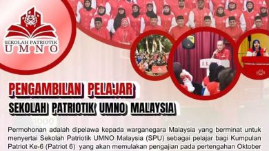 Sertai Patriot 6! Sekolah Patriotik UMNO Malaysia Buka Permohonan