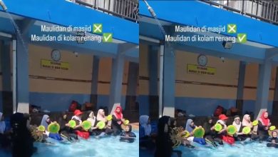 Sambut Maulidur Rasul di kolam renang
