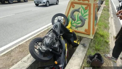 Motosikal bapa terbabas, anak 9 tahun maut dirempuh selepas tercampak