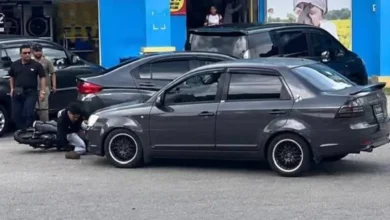 Isu pinjaman cetus pergaduhan, lelaki patah kaki dilanggar kereta