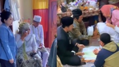 Pengantin ijab kabul di sisi jenazah bapa