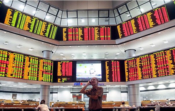 Bursa merosot sejak darurat tanda keyakinan pelabur menurun