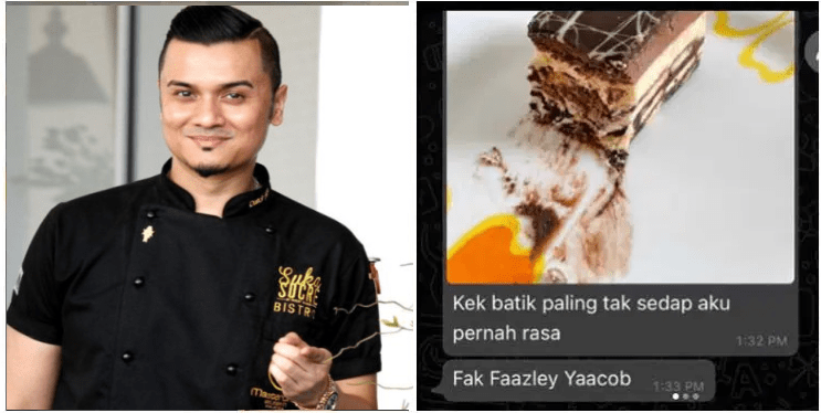 ‘Kek Paling Tak Sedap! ' Kek Di Kecam Teruk Oleh Influencer, Fazley Yaakob Tetap Bersangka Baik.