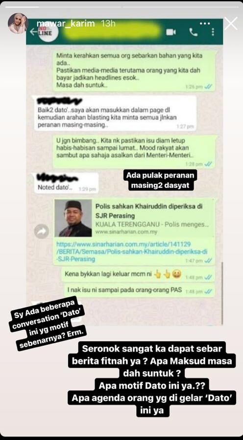 Mawar Karim dedah WhatsApp - Panas Giler