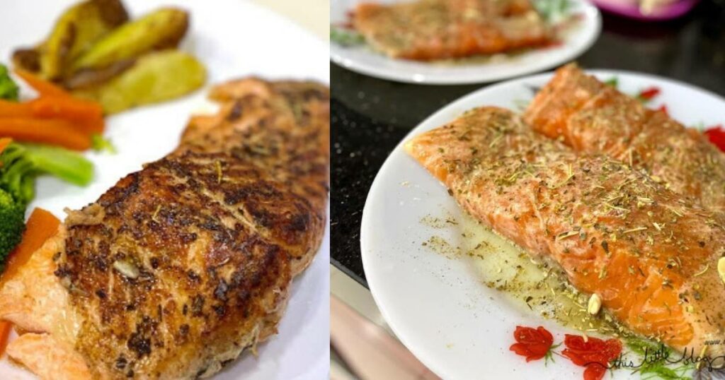 Resepi Salmon Grill Lemon Butter Sauce