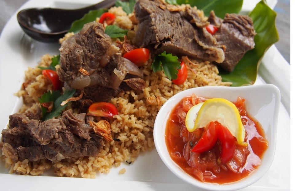 Resepi nasi daging & air asam tomato