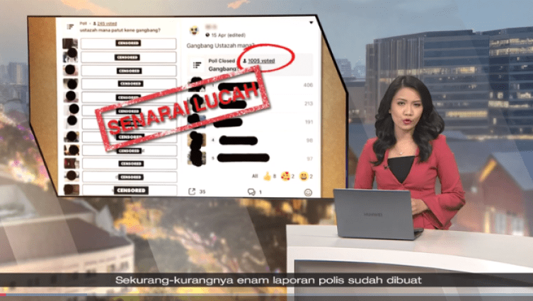 Tinjauan lucah online babit asatizah [Ustazah] Singapura - 6 laporan polis dibuat