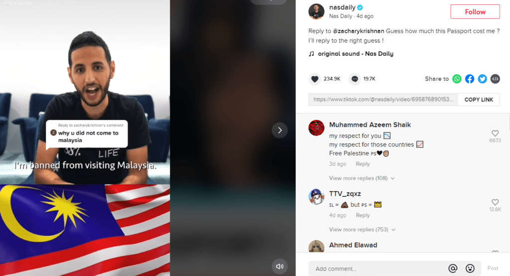 [VIDEO] Kegigihan Vlogger Israel Nas Daily Terbalas, Beliau Kini Boleh Masuk Malaysia Selepas Dapat Pasport Ini