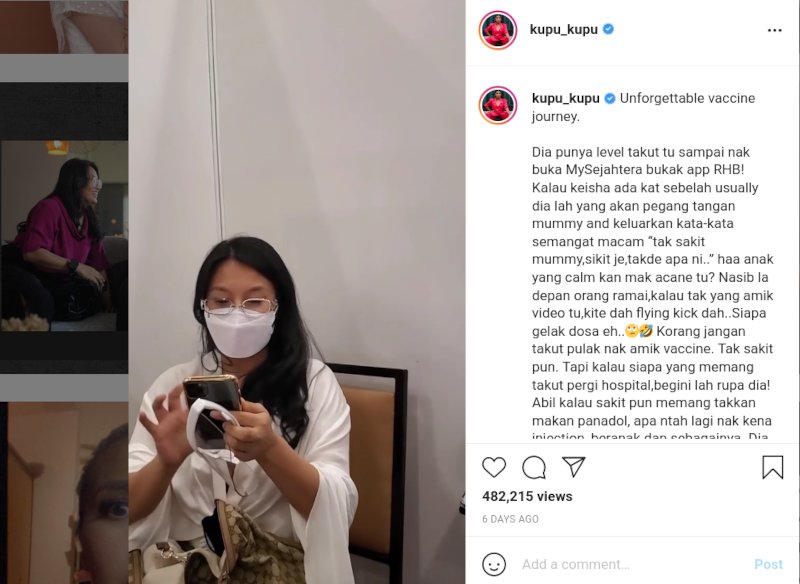  Amy Search Cucuk Vaksin Sambil Nyanyi Lagu Fantasia Bulan Madu