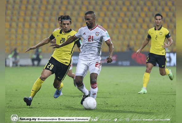 Harimau Malaya Hilang Ngauman, Dikalahkan UAE 4-0 di Dubai