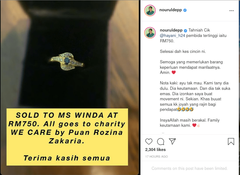 NOURUL RESPON : ISU LELONG CINCIN