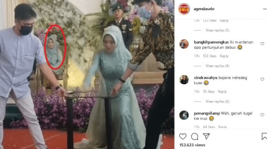 [VIDEO] Gempak! Mak Mertua Peratikan Pengantin Perempuan Tunjuk Kehebatan Patahkan Besi Semasa Bersanding