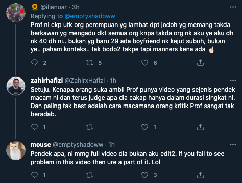 Ramai Netizen Tak Setuju Termasuk Dr. Amalina Terhadap Pendapat Prof Muhaya..Kena ‘Nampak Tak Bijak’ Untuk Pikat Lelaki?