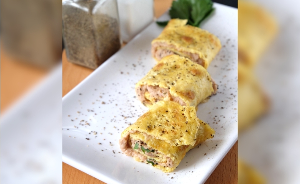 Resepi omelet tuna gulung yummy