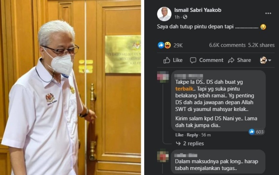 Ismail Sabri Dah Tutup Pintu Depan Tapi Mykmu Net