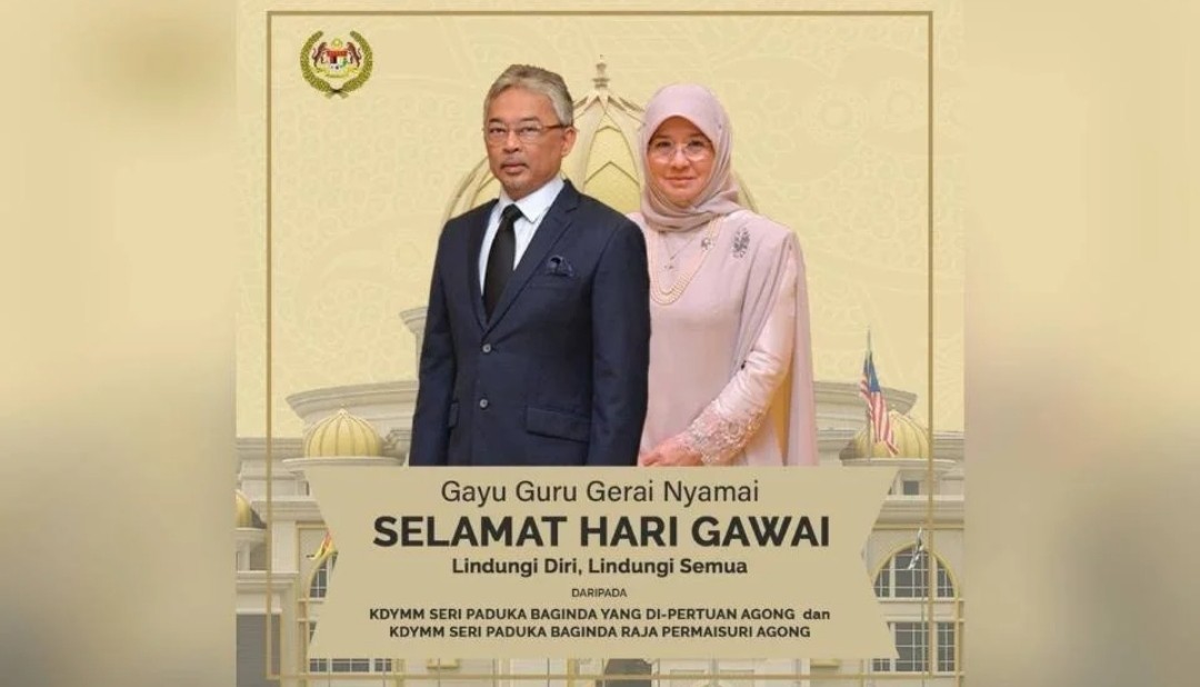 Agong Permaisuri Zahir Ucapan Selamat Hari Gawai Mykmu Net