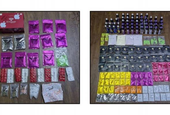 Tujuh ditahan dalangi sindiket dadah bernilai lebih setengah juta ringgit di Lembah Klang