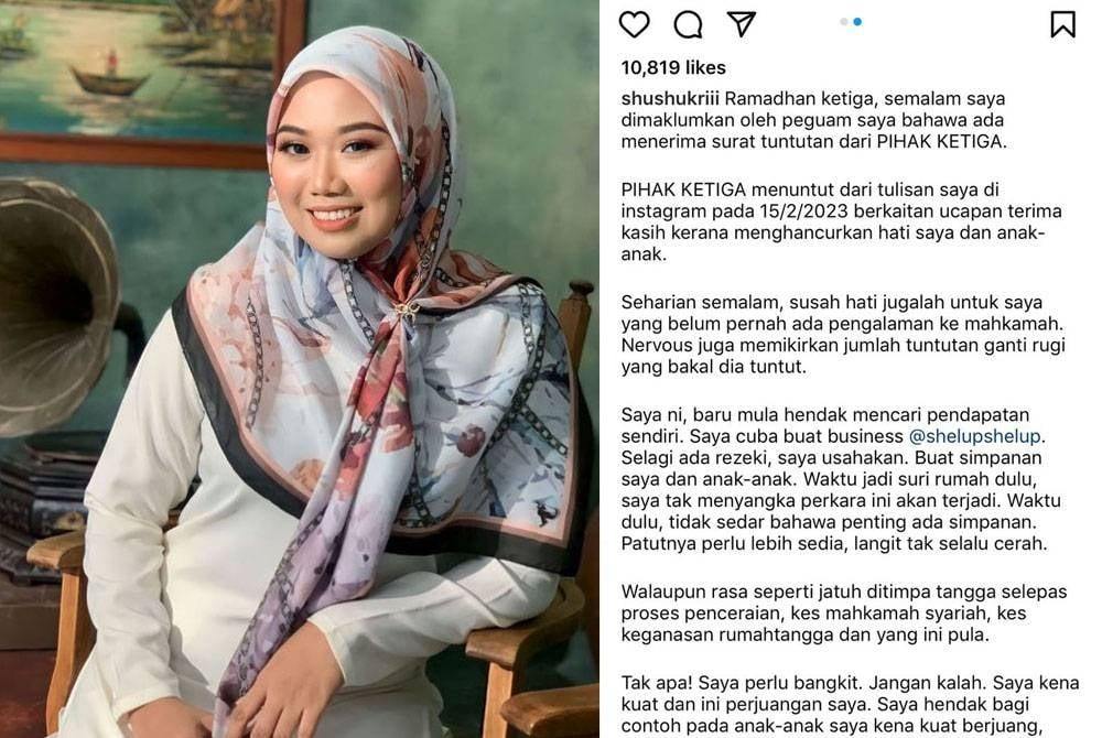 Isteri Hafidz Roshdi Terima Saman Dari Penghancur Rumahtangga Mykmu Net