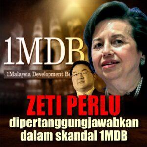 Zeti perlu dipertanggungjawabkan dalam skandal 1MDB