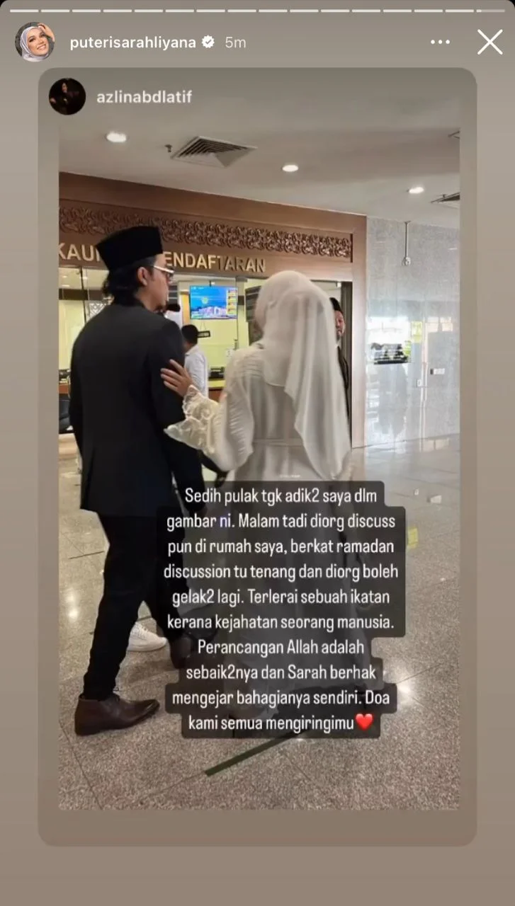 Momen Puteri Sarah Dan Syamsul Yusof Duduk Sebelah [VIDEO]