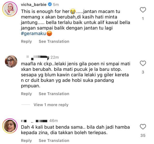 Mila Jirin, Rakan Artis Sokong Bella Cari Bahagia Sendiri