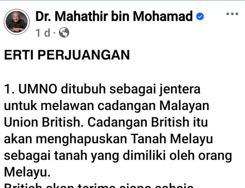 UMNO nak melingkup pun ,itu urusan umno, Mahathir tidak perlu menyibuk