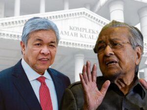 Bicara saman Ahmad Zahid ditangguh, Tun M cuti sakit