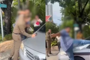 ‘Rider’ belasah polis di tengah jalan