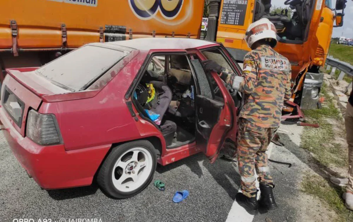 Kanak-kanak maut kemalangan angkara pemandu treler terlelap sejenak