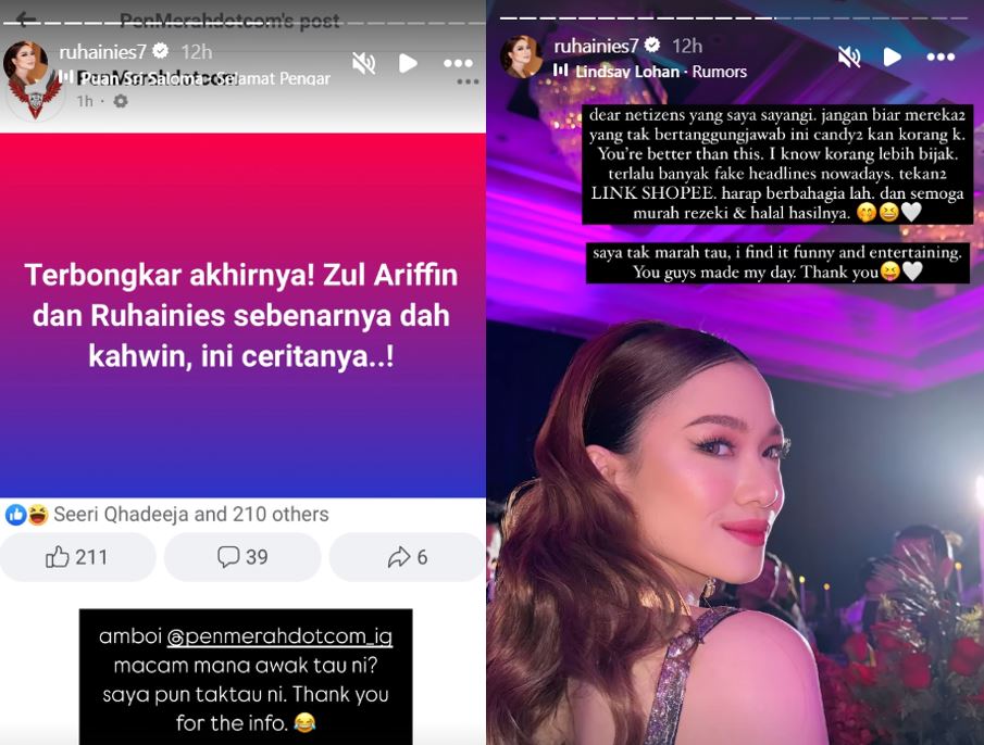 Difitnah Sudah Berkahwin Dengan Zul Ariffin