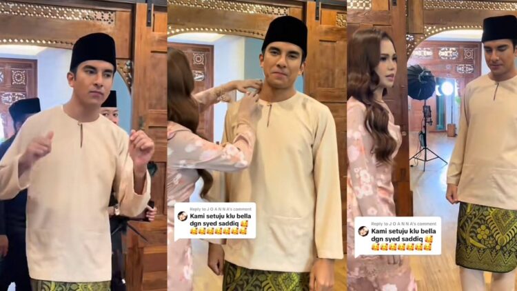 Bella Astillah Betulkan Baju Syed Saddiq [VIDEO] 