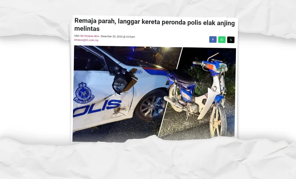 Rakaman 'dashcam' kereta peronda diambil pegawai penyiasat, bukan hilang - Polis