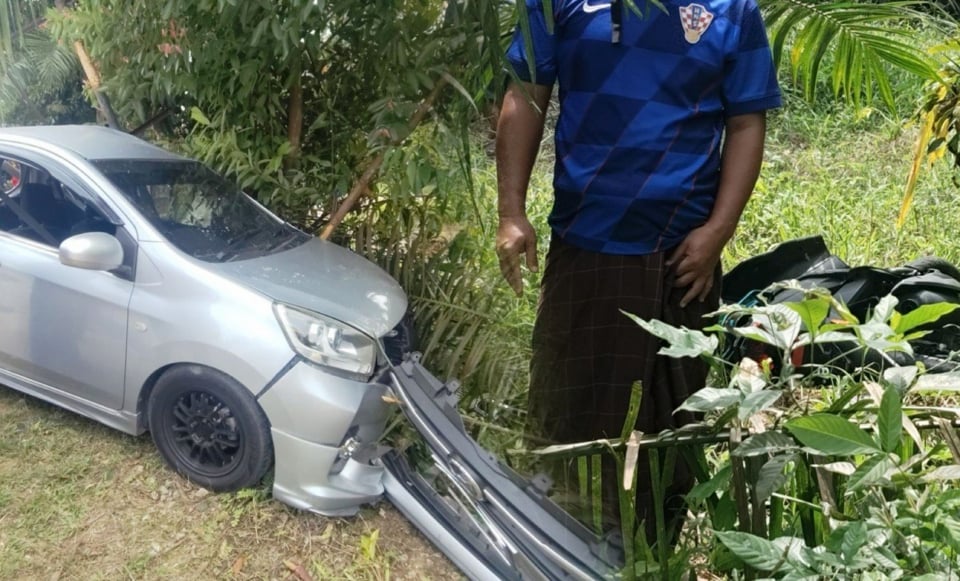 Dua beranak maut motosikal ditunggang dirempuh kereta dipandu pelajar