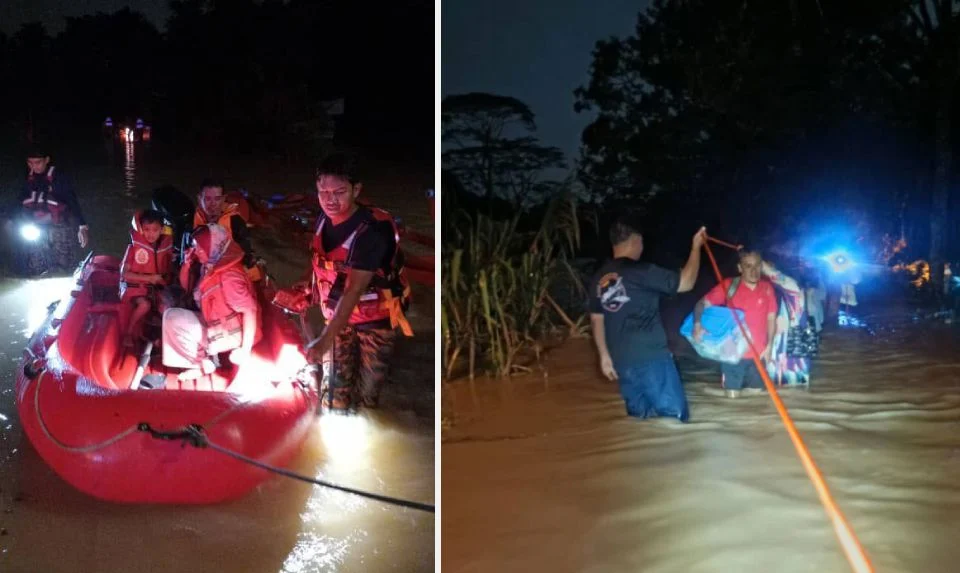 Banjir: Tiga PPS dibuka di Johor Bahru, 68 penduduk terjejas