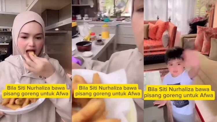 Siti Nurhaliza Buat Pisang Goreng Untuk Afwa [VIDEO] 