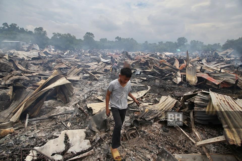 Kebakaran di Likas: Penduduk reda ujian menjelang Ramadan