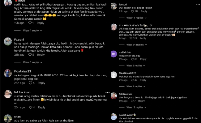 Abang Siti Jamumall Sedih, Netizen Minta Tinggal Berasingan Dengan Adik [VIDEO]  