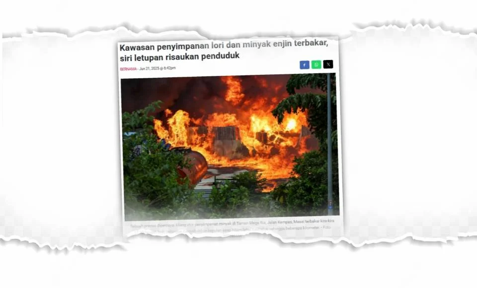 Kebakaran besar di Masai: Lebih separuh kilang sekitar lokasi insiden beroperasi secara haram - EXCO Johor