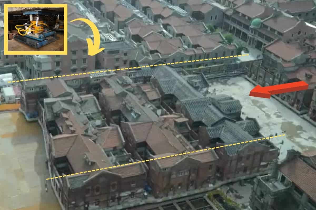 Kompleks kejiranan bergerak 10 meter sehari