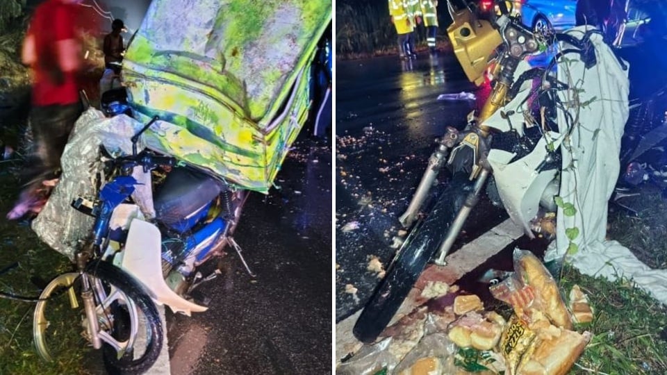 Dua penunggang motosikal maut kemalangan