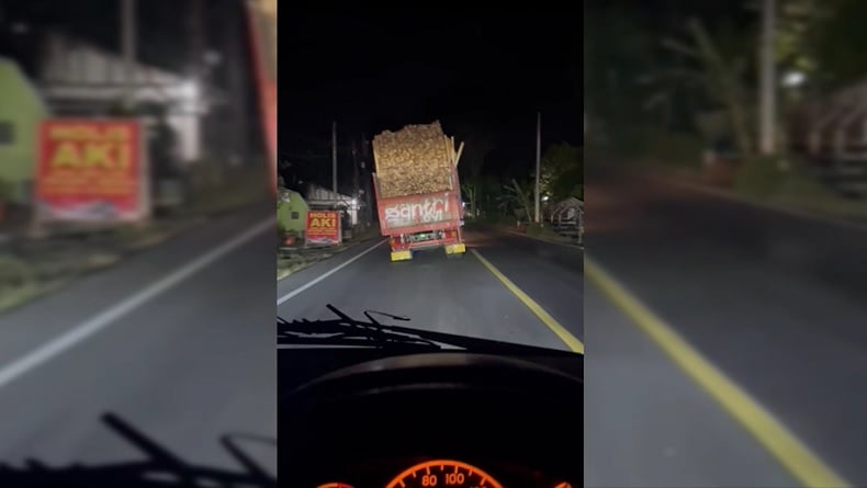 Lori lebih muatan dipandu secara ‘zig-zag’