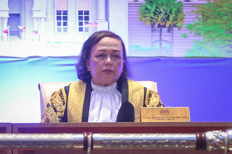 Chief Judge of Malaya Hasnah, now temporarily carrying out Chief Justice's duties, will herself retire in four months' time