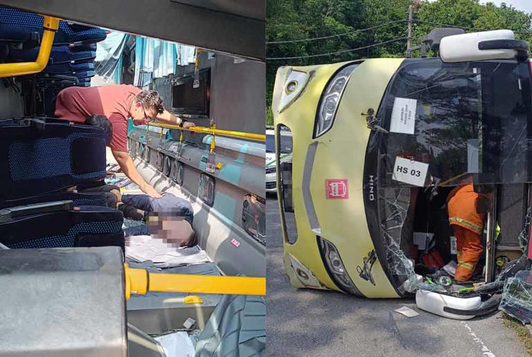 Mother, daughter injured as Smart Selangor bus overturns