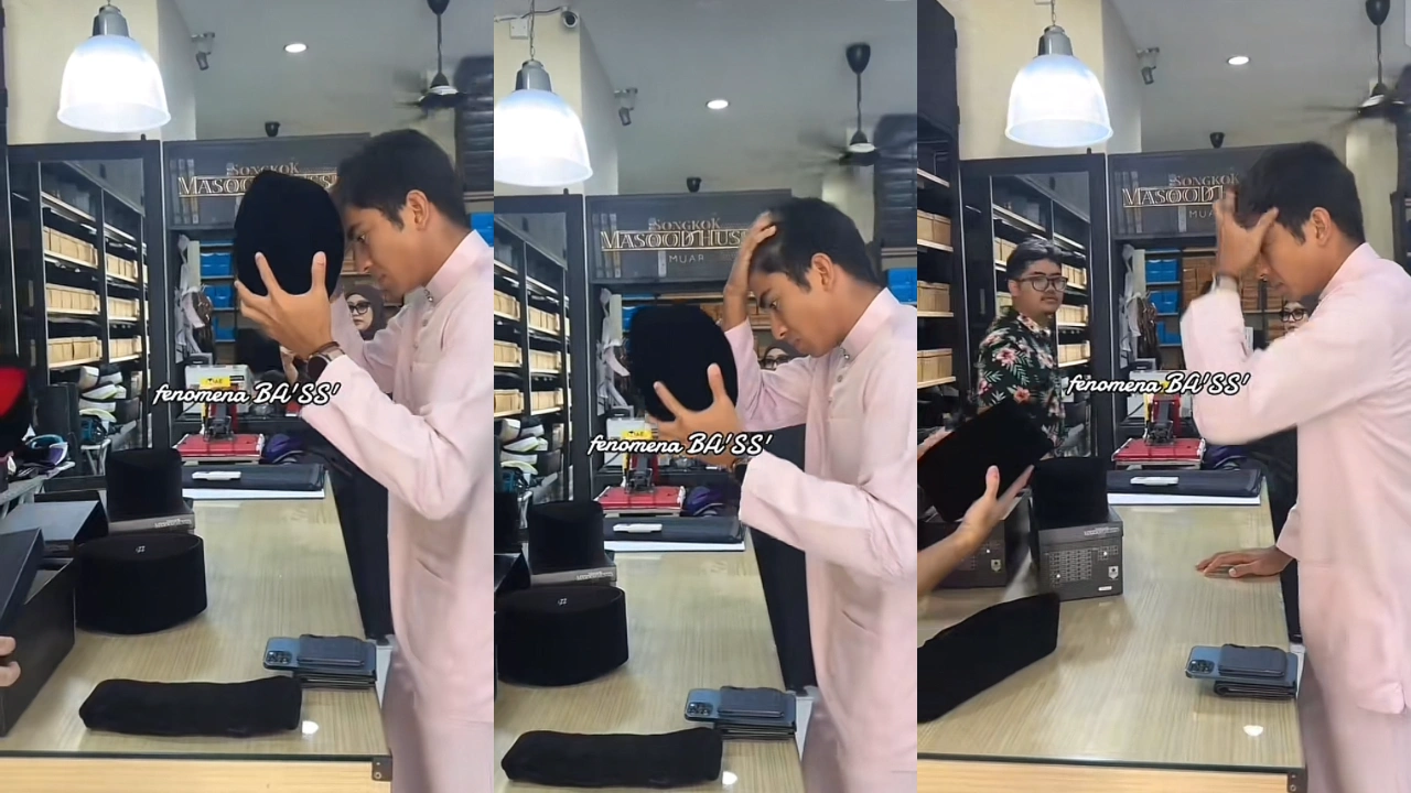 Netizen Teruja Syed Saddiq Tempah Songkok [VIDEO]